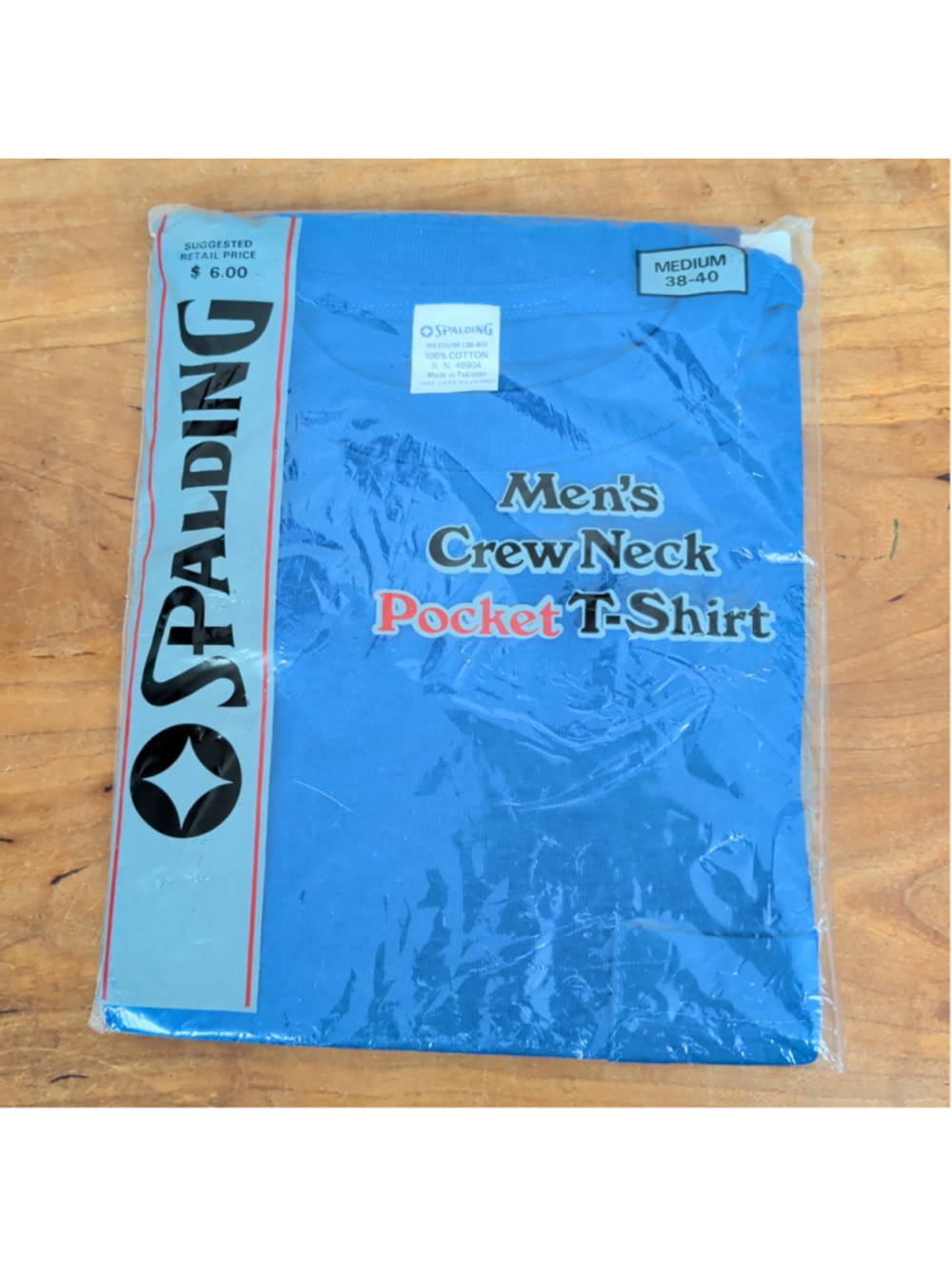 Vintage Deadstock Blue Spalding T-Shirt Medium